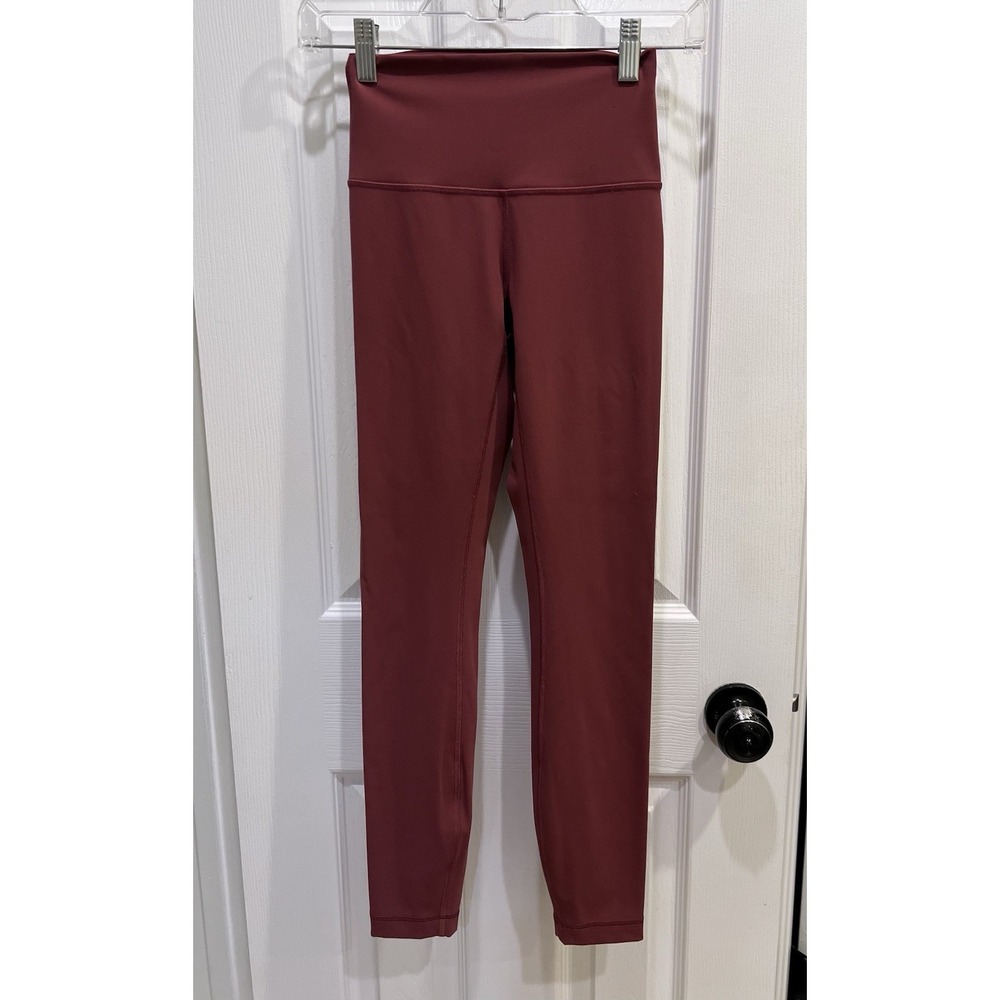 Lululemon Women's Leggings Size 0 Burgundy